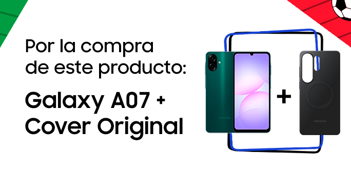 Por la compra de este producto: Galaxy A07 + Cover Original
